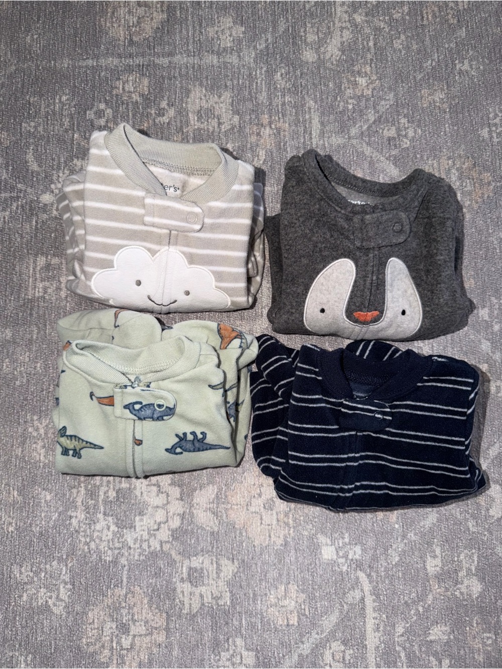 4 Baby Fleece Sleeper Bundle
